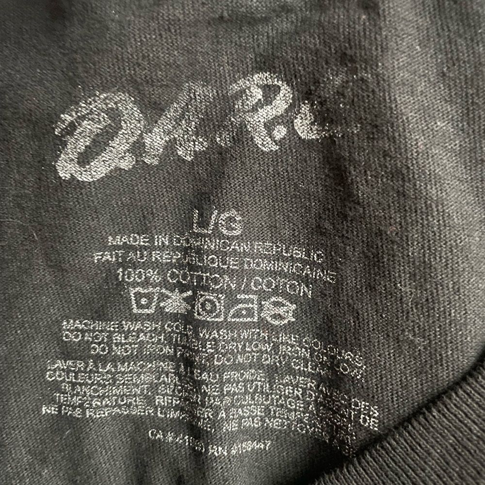 Rare D.A.R.E International half bleached tee shirt size large - Picture 3 of 4